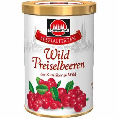 Schwartauer Spezialitäten Wild Preiselbeeren 330g