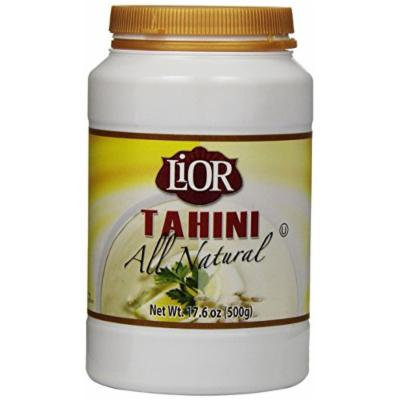 LiOR Tahini, All Natural 100% Pure Ground Sesame, 17.6-Ounce Jars (Pack of 12)
