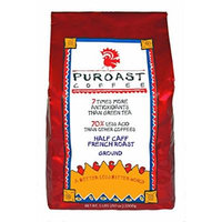 Puroast Low Acid Coffee Half Caff French Roast Drip Grind, 5-Pound Bag