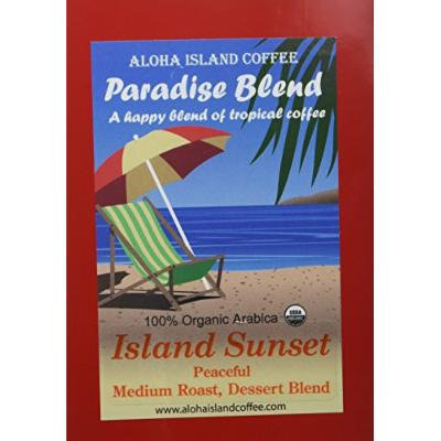Aloha Island Coffee, Organic Island Sunset Medium Roast, Soft Coffee Pods for Senseo and All Soft Pod Coffee Brewers, 18 Pods, Reusable Adapter for Brewing