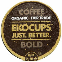 EKOCUPS Organic Artisan Coffee Bold, Dark roast for Keurig K-cup single serve Brewers, 0.5 Ounce, 10 count
