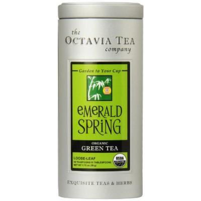 Octavia Tea Emerald Spring (Organic Green Tea) Loose Tea 1.76 Ounce Tin