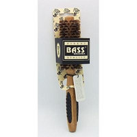 Brush - Small Round 100% Wild Boar Bristles Short Hair Styles Light Wood Bass Brushes 1 Brush