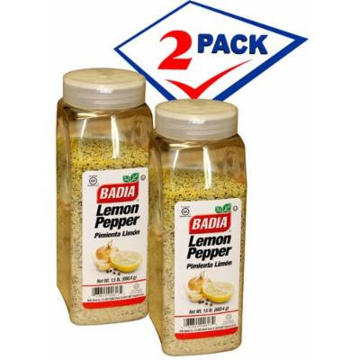 Badia Lemon Pepper. 1.5 pounds container. Pack of 2