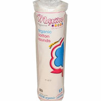 Maxim Hygiene Products Organic Cotton Rounds 80 count (Pack of 3)