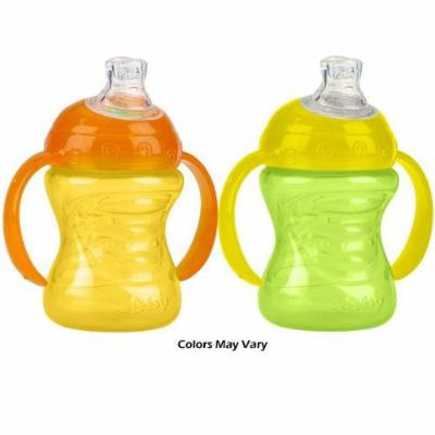 Nuby 2 Handle Super Spout No Spill Cup, Colors May Vary, 7 Ounce assorted Colors (6 pack)