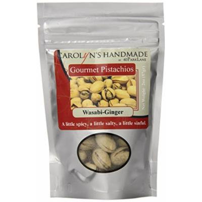 Carolyn's Handmade Gourmet Platinum Snack Bag, Wasabi Ginger Pistachios, 2 Ounce (Pack of 24)