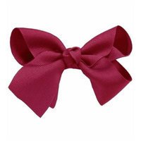 Wine Beautiful Girls Large Hair Bow Hair Clip