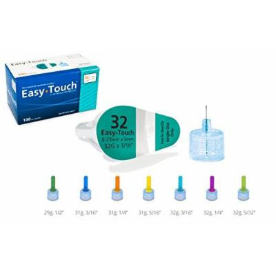 Easy Touch Pen Needles 32 Gauge, 3/16 Inches (100 Pen Needles)