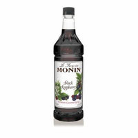 Monin Black Raspberry Syrup,1 liter bottle PET