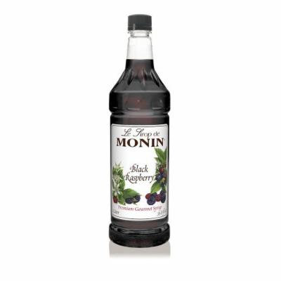 Monin Black Raspberry Syrup,1 liter bottle PET
