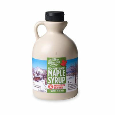 Butternut Mountain Farm Vermont Pure Maple Syrup, Grade A Amber Rich, 1-Quart Jug