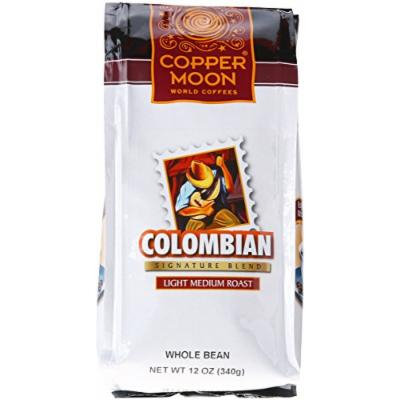 Copper Moon Colombian Coffee, Whole Bean, 12-Ounce Bags (Pack of 3)