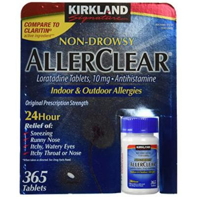 Kirkland Signature Non Drowsy Allerclear Loratadine Tablets, Antihistamine, 10mg, 365-Count Personal Healthcare / Health Care