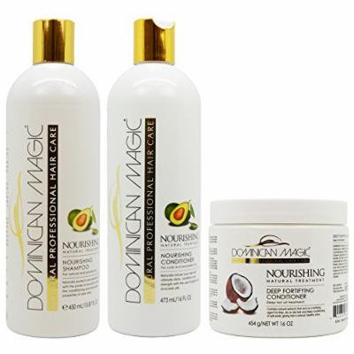 Dominican Magic Nourishing Shampoo & Conditioner & Deep Fortifying Conditioner