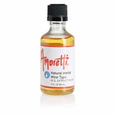 Amoretti Natural Merlot Wine Type Extract, 2 Ounce