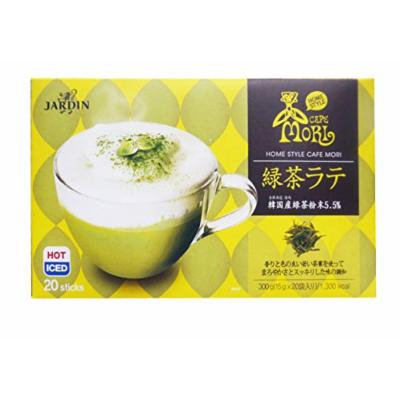 Cafe Mori's Green Tea Latte Mix Total 10.6 Oz - 20 Package (.5 Oz Each) - Great for Hot or Iced