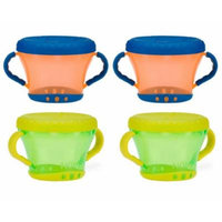 Nuby Snack Keeper - 4 Pack (Orange/Green)