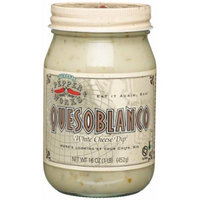 Texas Pepper Works Queso Blanco, White Cheese Dip, Mild, 16-Ounce Jars (Pack of 3)