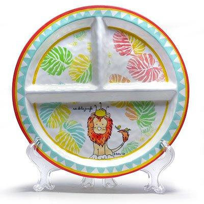 BABY CIE DANI Roi De La Jungle Round Textured Section Plate