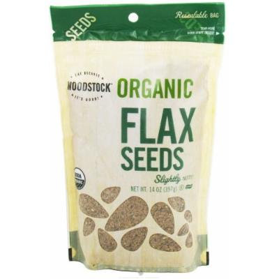Woodstock Farms - Organic Flax Seeds - 14 oz (pack of 2)