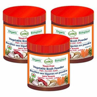 GoBIO! Organic Yeast-Free Vegetable Broth Powder - 3x3.5oz
