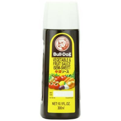 Bull-Dog Vegetable & Fruit Sauce (Semi-Sweet), 10.1-Ounce Plastic Bottles (Pack of 6)