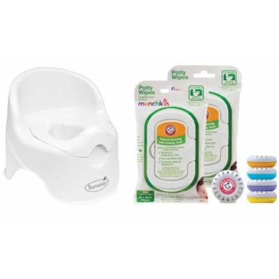Summer Infant Lil' Loo Potty with Potty Wipes and Air Fresheners, White
