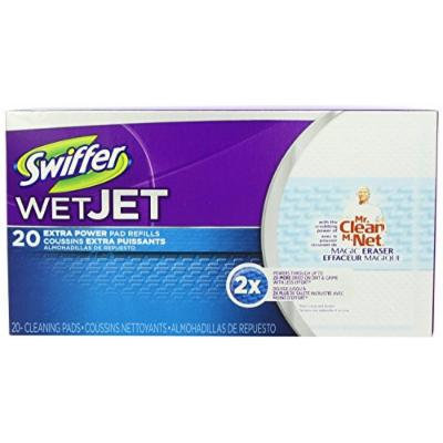 Swiffer Wetjet Pads with the Power of Mr. Clean Magic Eraser 40- (Extra-Powder-Pads)