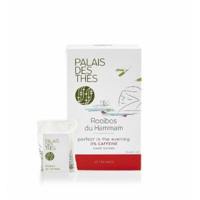 Palais des Thés Rooibos du Hammam Herbal Tea with Sweet Berries, 20 Tea Bags (40g/1.4oz)
