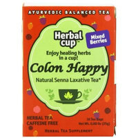 Herbal Cup Herbal Tea, Colon Happy Mixed Berries, 16 Tea Bags