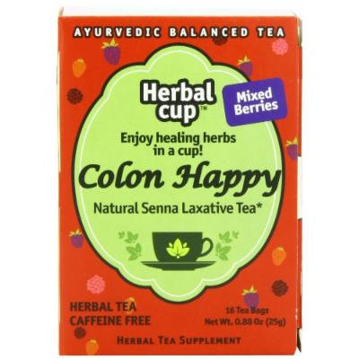 Herbal Cup Herbal Tea, Colon Happy Mixed Berries, 16 Tea Bags