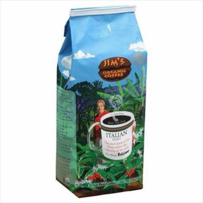 JIMS ORGANIC COFFEE COFFEE ITALIAN ROAST, 12 OZ