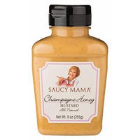 Saucy Mama Champagne and Honey Mustard, 9-Ounce (Pack of 6)
