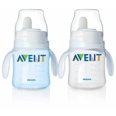 Philips Avent Bottle to First Cup Trainer 4 Months and Up - Blue/Clear (2 Pack)