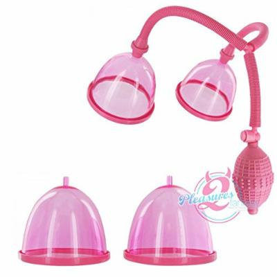 Manual Breast Pump Suction Enlarger Pink Nipple Enhancer Size Matters Kit
