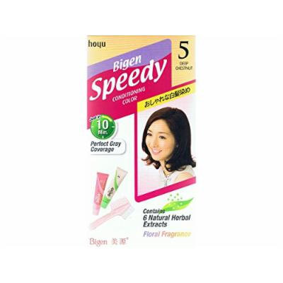HOYU Bigen Speedy Hair Color, No. 5 Deep Chestnut, 0.5 Pound (Pack Of 6)