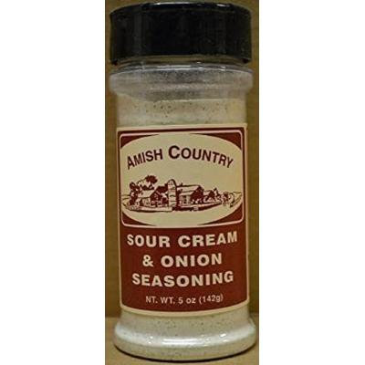 Amish Country Popcorn Sour Cream and Onion Seasoning 5 Oz Shaker