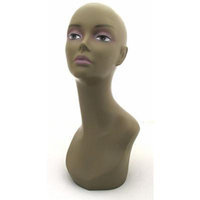 (MD-TinaB3) Realistic African Female Mannequin Head Pretty make-up