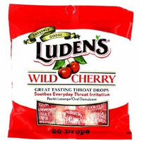 Luden's Wild Cherry Throat Drops 20 Count-(pack of 4)