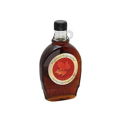 Highland Sugarworks Syrup Maple, Pure New England, Dark Amber 12 oz