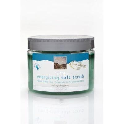 Dead Sea Enegizing Salt Scrub 25 Oz. (Kiwi-Mango) by Jericho