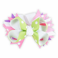 Purple, Pink & Green Childs Hair Clip