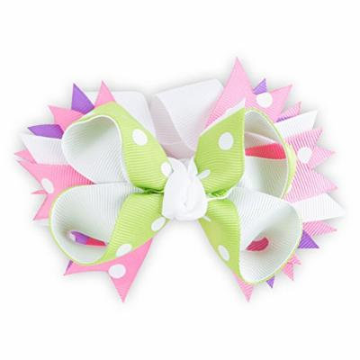 Purple, Pink & Green Childs Hair Clip