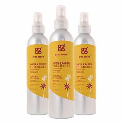 Grab Green Natural Room and Fabric Freshener, Immoretelle with Jasmine, 7 Ounce (3 Count)