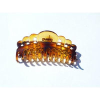 Extra Large Size Claw Clip Updo Ponytail Hair Holder Large Hair Clamps French Roll Hair Clips (Transparent Lucite Tort Brown fancy- THO276) 5