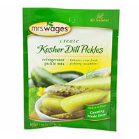 Mrs. Wages Refrigerator Kosher Dill Pickle Seasoning Mix, 1.94 Oz. Pouch (Case of 12)