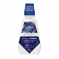 (2 Pack) Crest 3D White Luxe, Anti-cavity Whitening Fluoride Rinse, Clean Mint, 16 oz.ea.