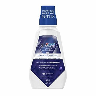(2 Pack) Crest 3D White Luxe, Anti-cavity Whitening Fluoride Rinse, Clean Mint, 16 oz.ea.