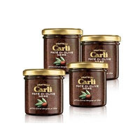 Carli Black Olive Tapenade. Four 130 Gram (4.6 oz.) jars.